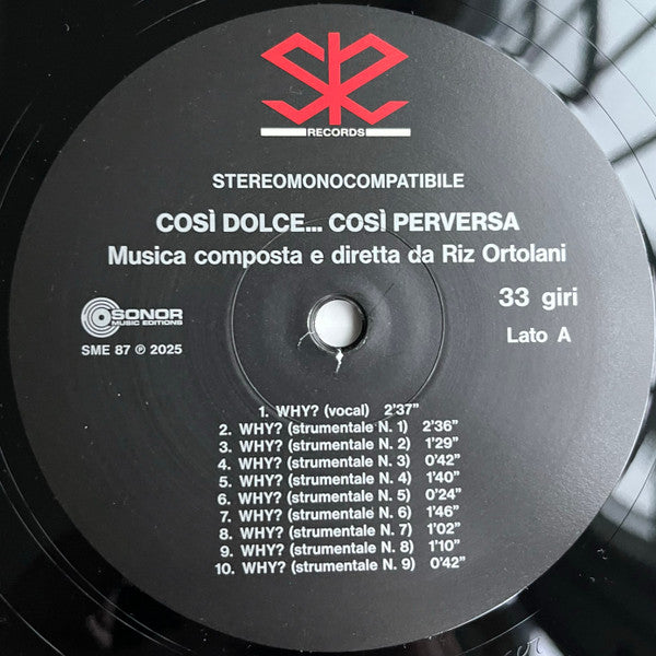 Così Dolce... Così Perversa (Colonna Sonora Originale Del Film)(VINYL) | Mint (M) Mint (M)