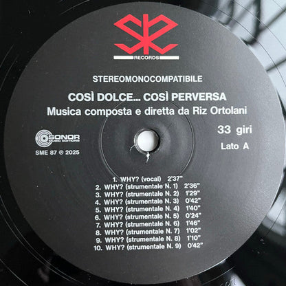 Così Dolce... Così Perversa (Colonna Sonora Originale Del Film)(VINYL) | Mint (M) Mint (M)