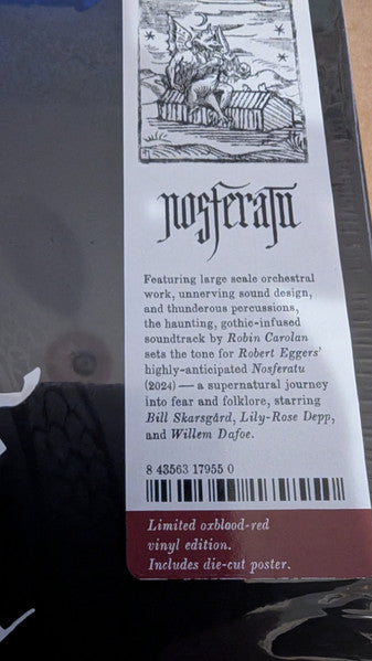 Nosferatu (Original Motion Picture Soundtrack)(OXBLOOD VINYL) | Mint (M) Mint (M)