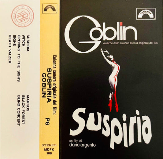 Goblin - Suspiria (Musiche Dalla Colonna Sonora)(CASSETTE - NOT OFFICIAL) | Mint (M) Mint (M)