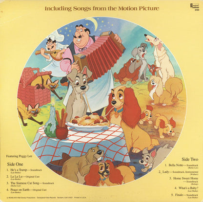Various - Walt Disney's "Lady And The Tramp" - Including Songs From The Motion Picture (VINYL) | Mint (M) Near Mint (NM)