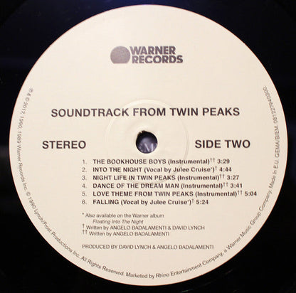 Angelo Badalamenti - Music From Twin Peaks (VINYL) | Mint (M) Mint (M)