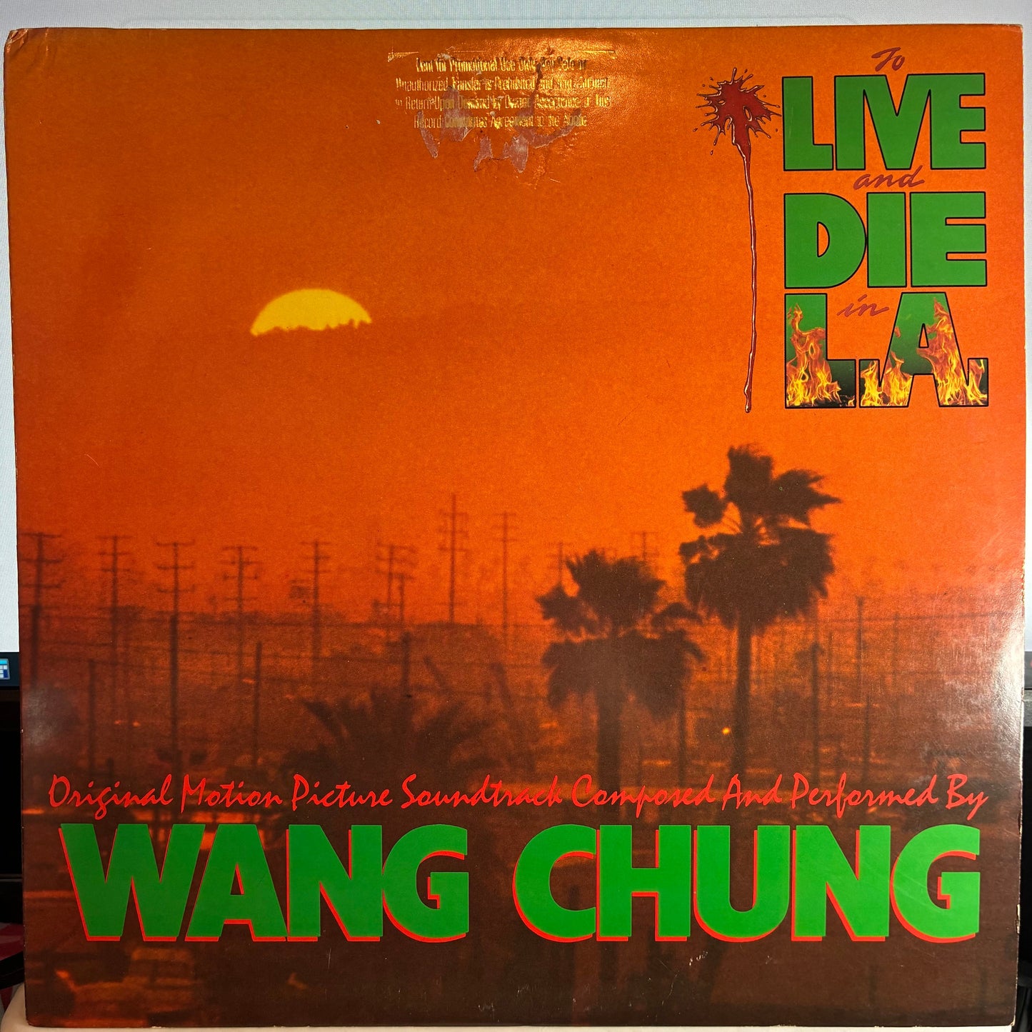 Wang Chung - To Live And Die In L.A. (Music From The Motion Picture) (VINYL) | Excellent+ (EX+) Excellent (EX)