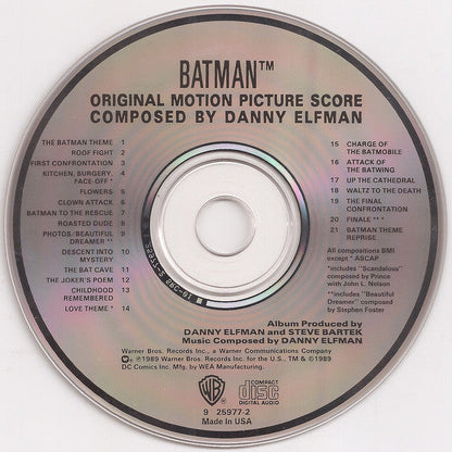Danny Elfman - Batman (Original Motion Picture Score) (CD) | Excellent (EX) Excellent (EX)