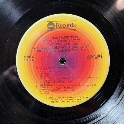 Nino Rota - The Godfather Part II (Original Soundtrack Recording) (VINYL) | Excellent (EX) Very Good Plus (VG+)