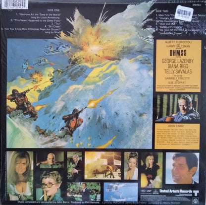 John Barry - On Her Majesty's Secret Service (Original Motion Picture Soundtrack) (VINYL) | Excellent (EX) Near Mint (NM)