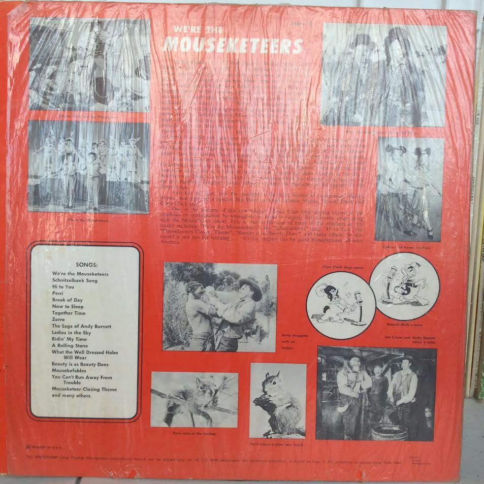 The Mouseketeers - We're The Mouseketeers (VINYL) | Good Plus (G+) Excellent (EX)