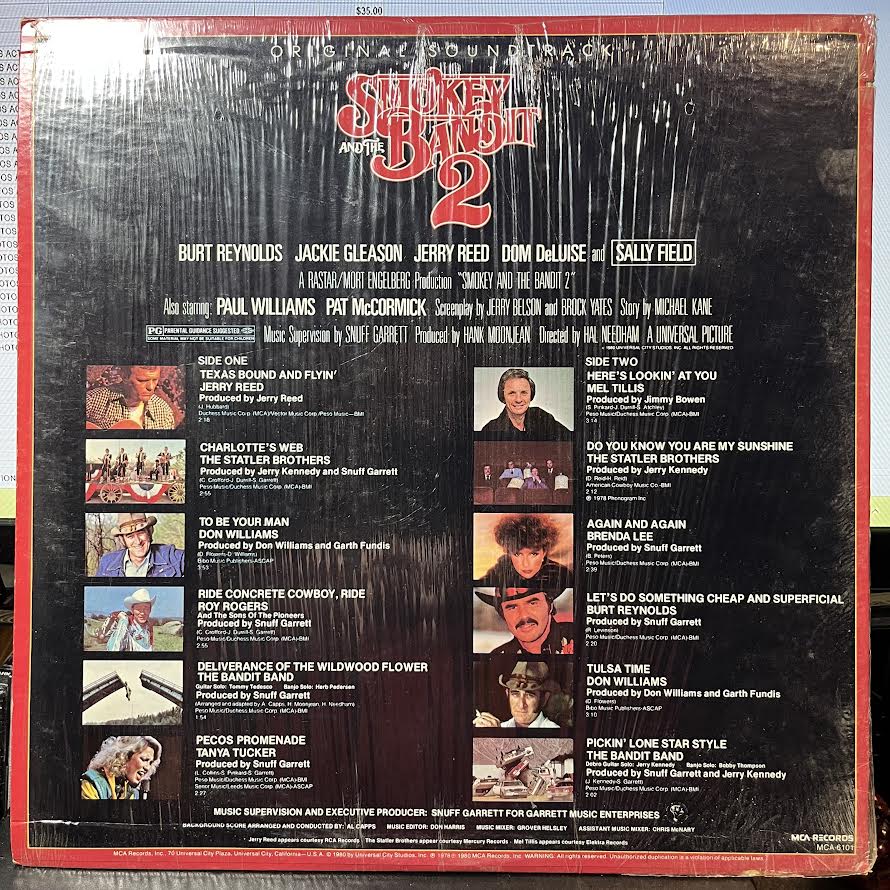 Smokey And The Bandit 2 (Original Soundtrack) (VINYL) | Near Mint- (NM-) Near Mint- (NM-)