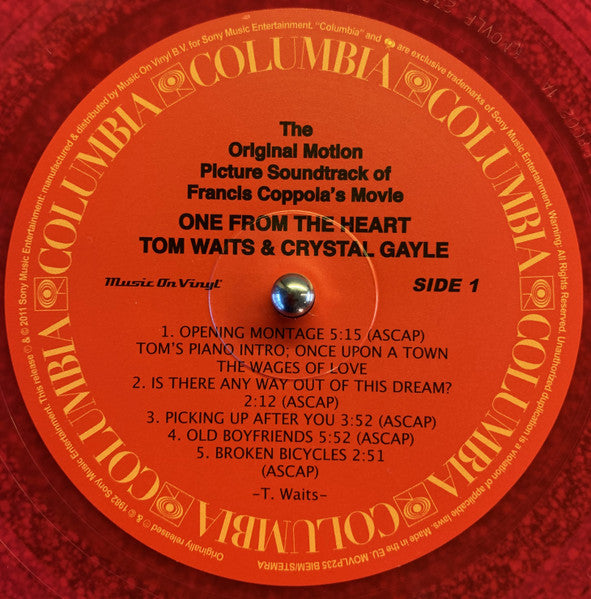 Tom Waits - One From The Heart (The Original Motion Picture Soundtrack Of Francis Coppola's Movie) (VINYL) | Near Mint (NM) Near Mint (NM)