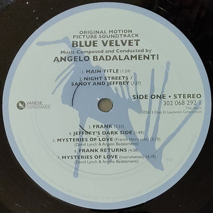 Angelo Badalamenti - Blue Velvet (Original Motion Picture Soundtrack) (VINYL) | Near Mint (NM) Near Mint (NM)