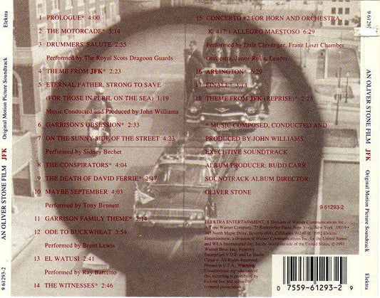 John Williams (4) - JFK (Original Motion Picture Soundtrack) (CD) | Near Mint (NM or M-) Excellent (EX)