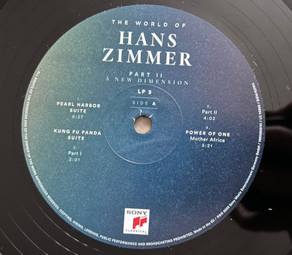 Hans Zimmer - The World of Hans Zimmer - Part II: A New Dimension (3xVINYL) | Near Mint (NM) Near Mint (NM)