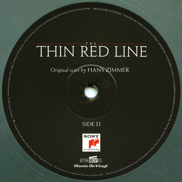 Hans Zimmer - The Thin Red Line (Original Motion Picture Soundtrack) (2xVINYL) | Near Mint (NM or M-) Near Mint (NM)