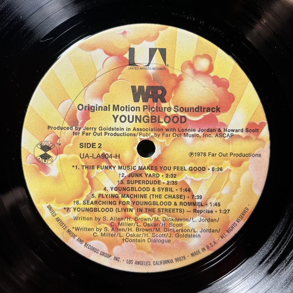 War - Youngblood (Original Motion Picture Soundtrack) (VINYL) | Near Mint (NM) Near Mint- (NM-)
