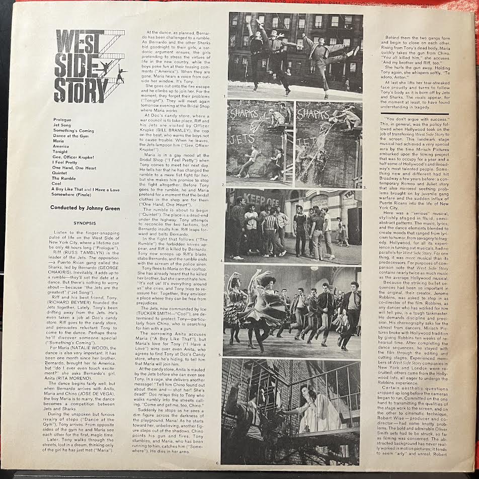 Leonard Bernstein - West Side Story (The Original Sound Track Recording) (VINYL) | Near Mint (NM) Excellent+ (EX+)