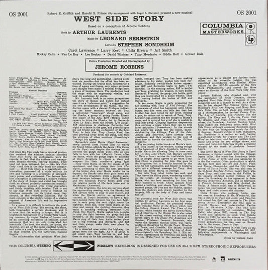 Leonard Bernstein - West Side Story - Original Broadway Cast (2xVINYL) | Near Mint (NM) Near Mint (NM)