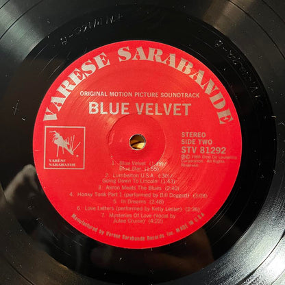 Angelo Badalamenti - Blue Velvet (Original Motion Picture Soundtrack) (VINYL) | Near Mint (NM) Excellent+ (EX+)