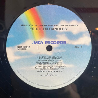 Various - Sixteen Candles: Music From The Original Motion Picture Soundtrack (VINYL) | Very Good Plus (VG+) Excellent (EX)