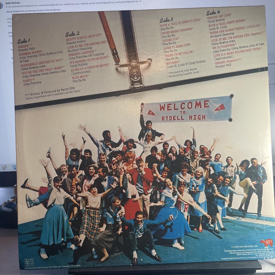 Various - Grease (The Original Soundtrack From The Motion Picture) (2xVINYL) | Very Good Plus (VG+) Excellent (EX)