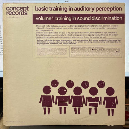 Edward Scagliotta - Basic Training In Auditory Perception, Volume 1: Training In Sound Discrimination (VINYL) | Excellent (EX) Excellent (EX)