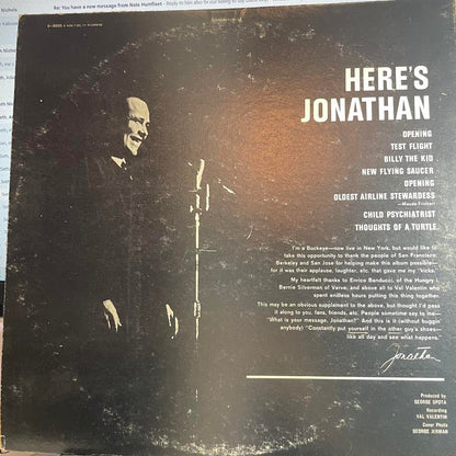 Jonathan Winters - Here's Jonathan (VINYL) | Excellent+ (EX+) Excellent (EX)