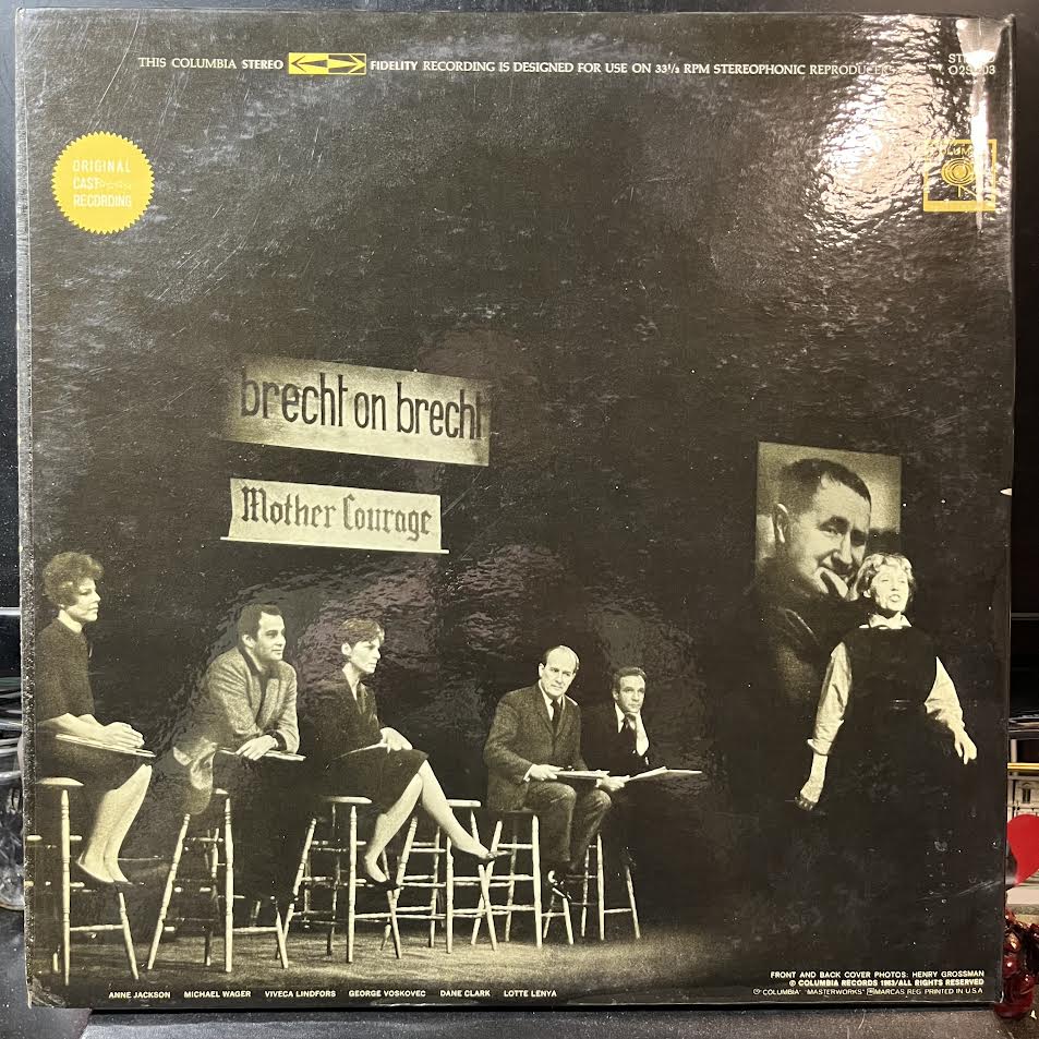 Dane Clark (3) - Brecht On Brecht (VINYL) | Near Mint (NM or M-) Excellent (EX)