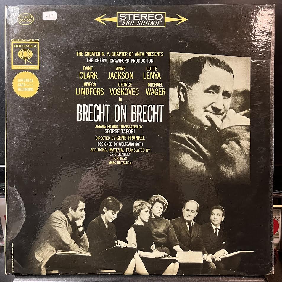Dane Clark (3) - Brecht On Brecht (VINYL) | Near Mint (NM or M-) Excellent (EX)