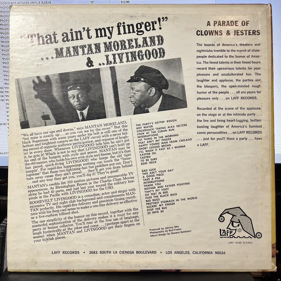 The Johnny Otis Show - That Ain't My Finger (VINYL) | Very Good (VG) Excellent (EX)