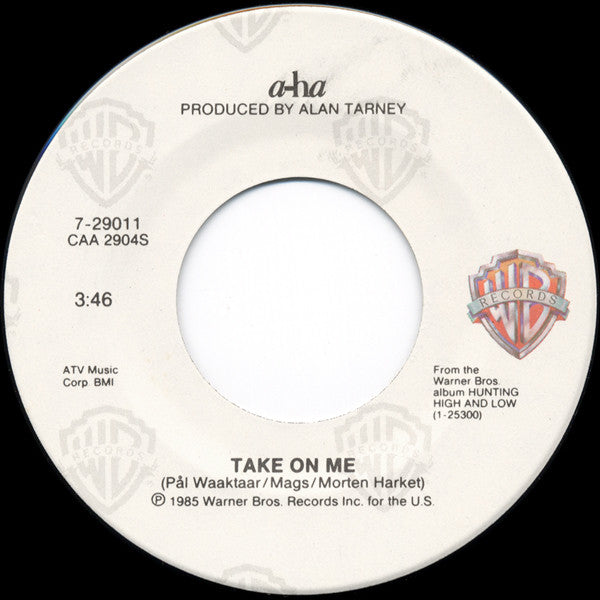 a-ha - Take On Me (7" VINYL) | Excellent (EX) Excellent (EX)