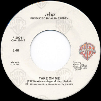 a-ha - Take On Me (7" VINYL) | Excellent (EX) Excellent (EX)