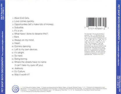 Pet Shop Boys - Discography (The Complete Singles Collection) (CD) | Near Mint (NM) Excellent (EX)