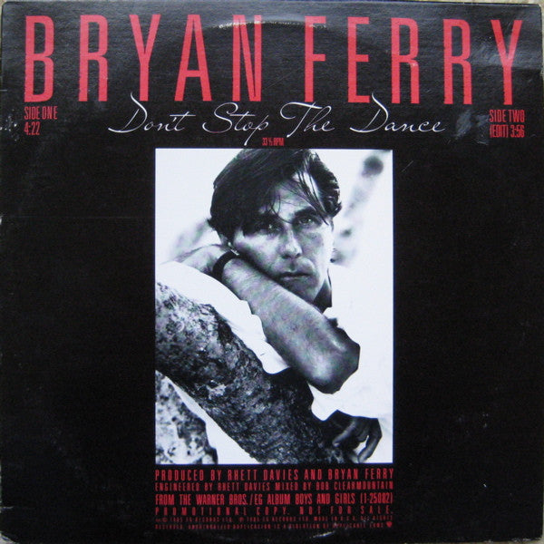 Bryan Ferry - Don't Stop The Dance | Near Mint (NM) Excellent (EX)