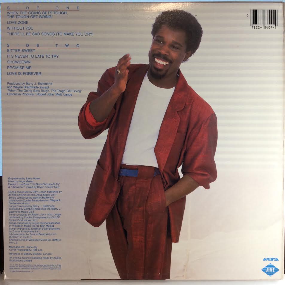 Billy Ocean - Love Zone (VINYL) | Near Mint (NM) Near Mint (NM)