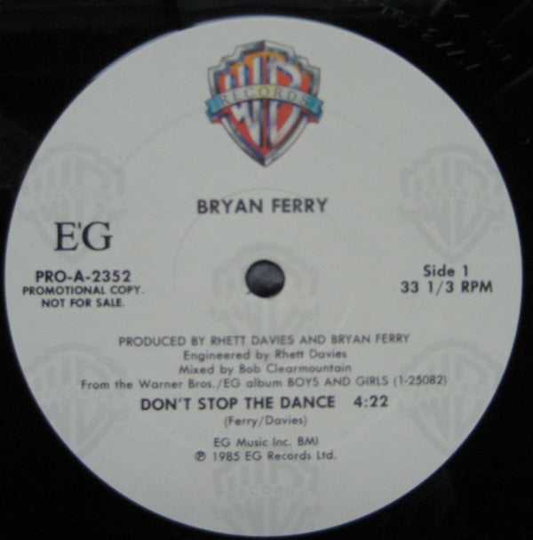 Bryan Ferry - Don't Stop The Dance | Near Mint (NM) Excellent (EX)