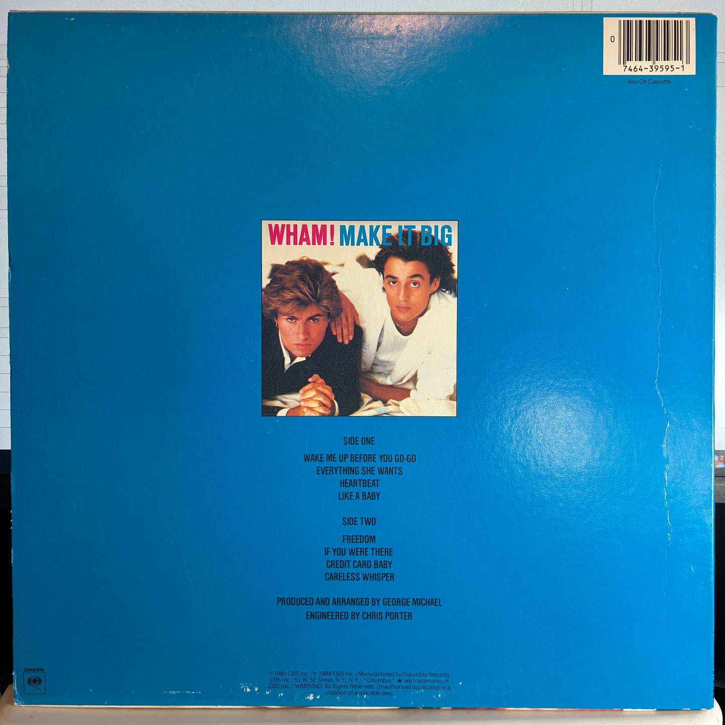 Wham! - Make It Big (VINYL) | Near Mint (NM or M-) Excellent (EX)