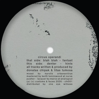 Circus Operandi - CFV001 (VINYL) | Mint (M) Mint (M)