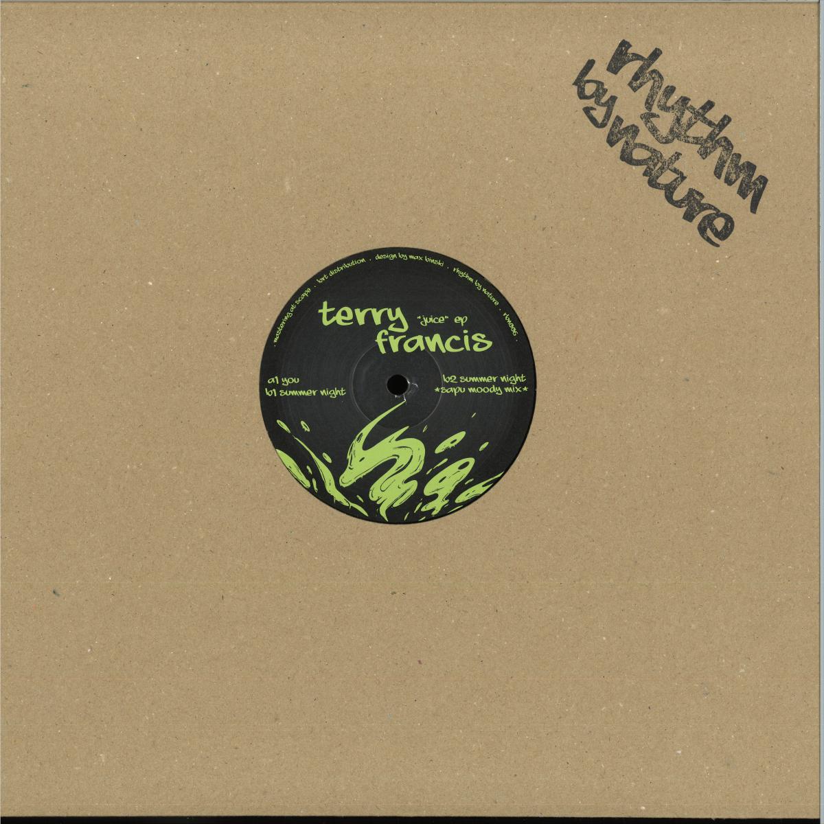Terry Francis - Juice EP (VINYL 12" Rhythm By Nature RBN006) | NEW Mint (M) Mint (M)