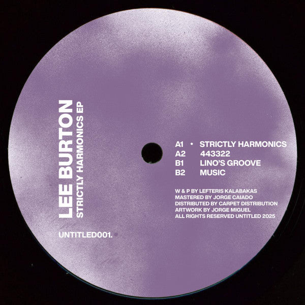 Lee Burton - Strictly Harmonics EP (VINYL) | Mint (M) Mint (M)
