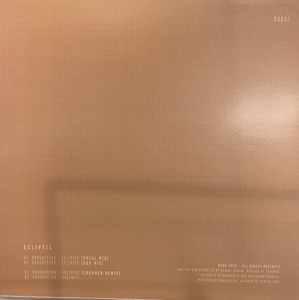 Ecliptic (VINYL *TRAUMER*) | Mint (M) Mint (M)