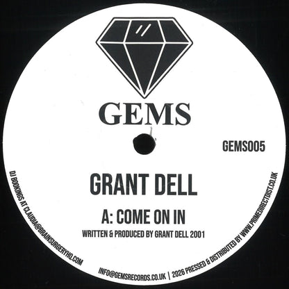 Grant Dell - Come On In / We Go deep (VINYL 12" GEMS GEMS005) | NEW Mint (M) Mint (M)
