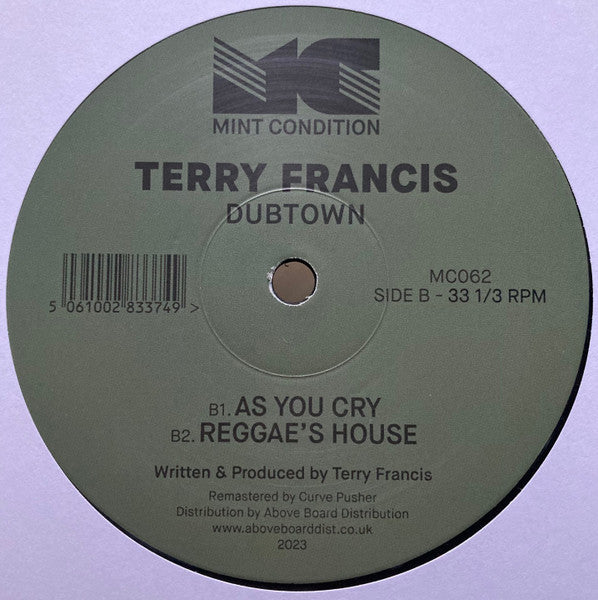 Terry Francis - Dubtown (VINYL 12") | Mint (M) Mint (M)