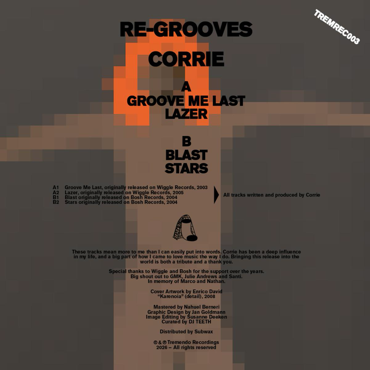 Corrie - Re-Grooves (VINYL) | Mint (M) Mint (M)