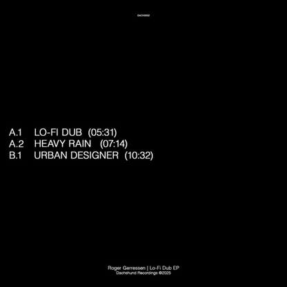 Roger Gerressen - Lo-Fi Dub EP (VINYL) | Mint (M) Mint (M)