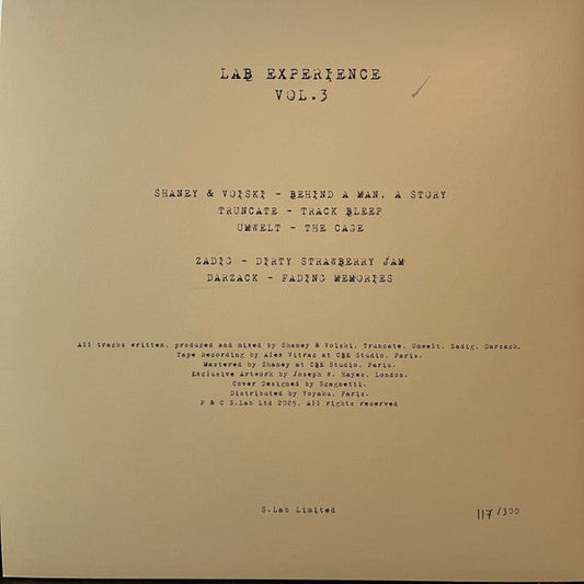 Lab Experience Vol. 3 (VINYL) |