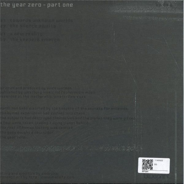 Amorphic - The Year Zero Part One (RED/BLACK SPLATTER VINYL 12") | Mint (M) Mint (M)