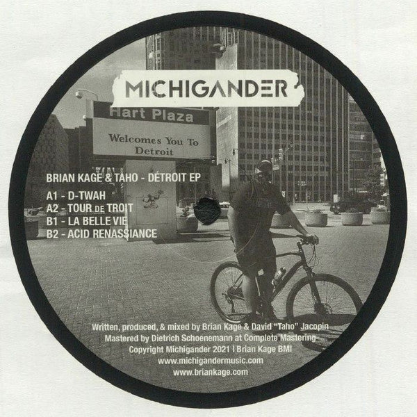 Brian Kage & Taho - Détroit EP (VINYL) | Mint (M) Mint (M)