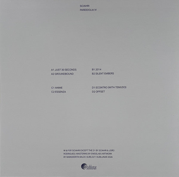 Sciahri - Pareidolia IV (2xVINYL) |