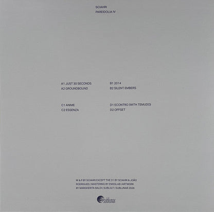 Sciahri - Pareidolia IV (2xVINYL) |