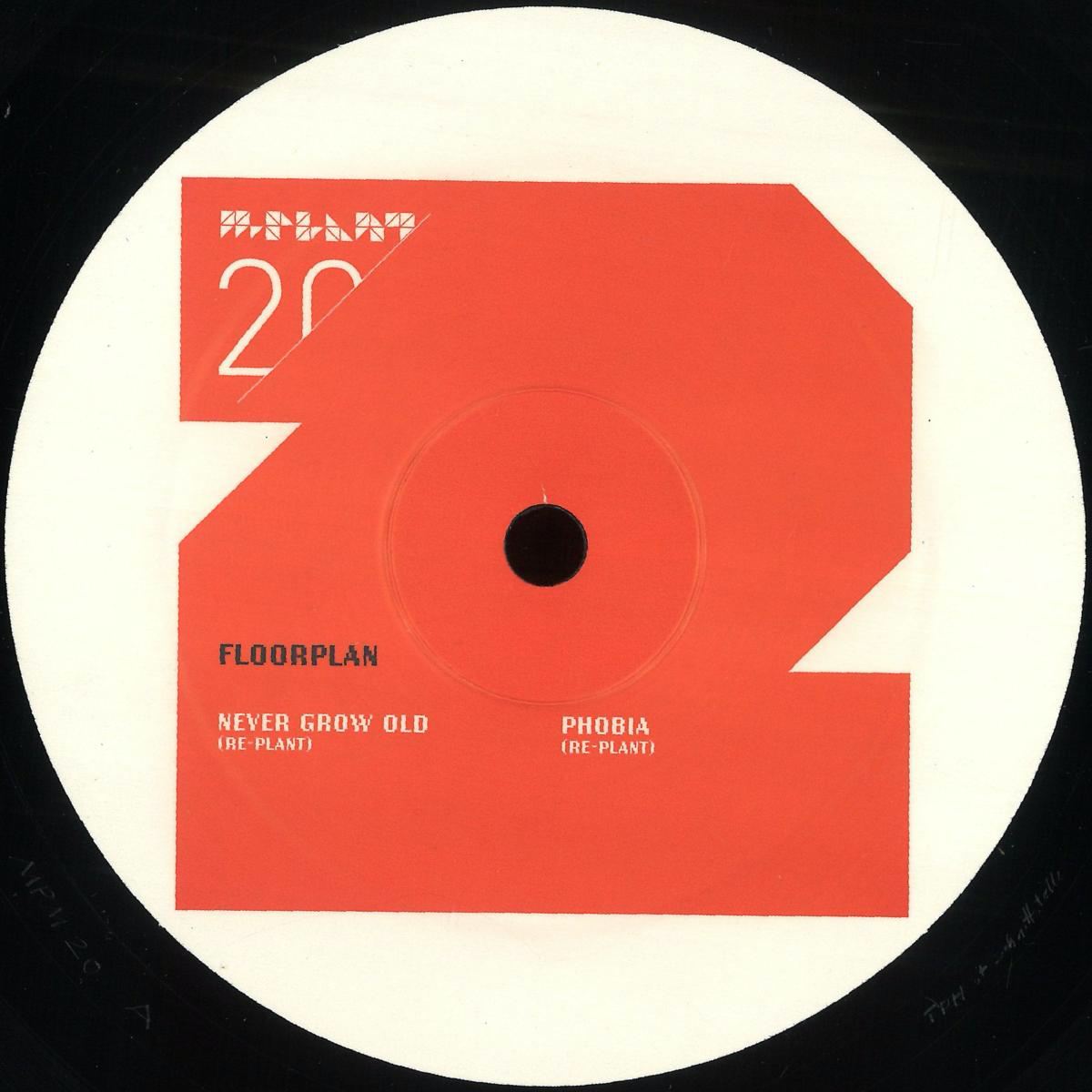 Floorplan Aka Robert Hood - Never Grow Old / Phobia (re-plants) (VINYL) | Mint (M) Mint (M)