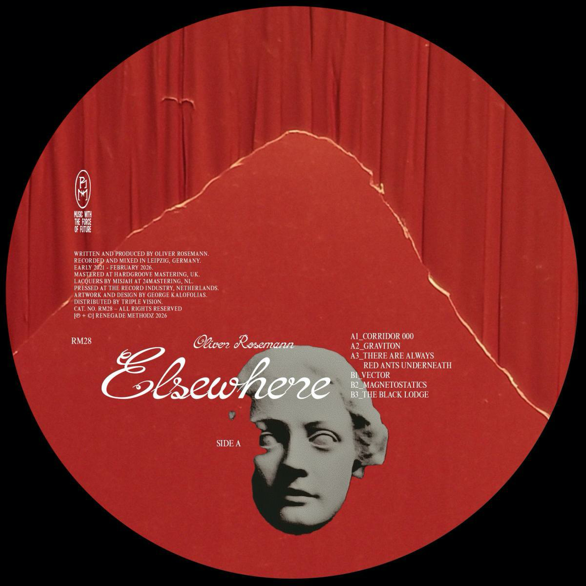 Oliver Rosemann - (PRESALE 7/3/26) Elsewere EP (VINYL) | Mint (M) Mint (M)